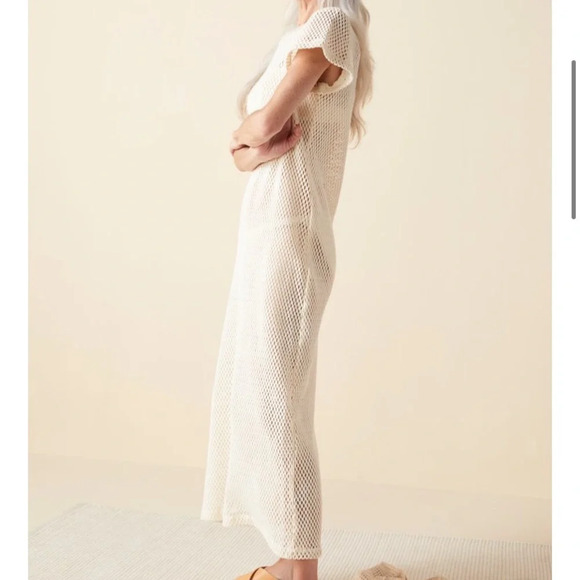 NWT Saint Holiday The Bungalow Crochet T-Shirt Dress Coverup - Picture 4 of 5